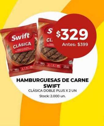 Super MAMI Hamburguesas de carne swift oferta