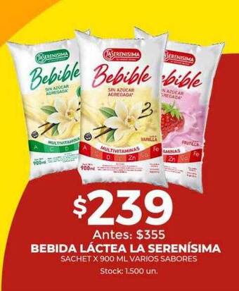 Super MAMI Bebida láctea la serenísima oferta