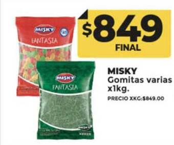 Supermayorista Vital Misky gomitas varias oferta