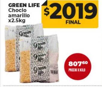Supermayorista Vital Green life choclo amarillo oferta