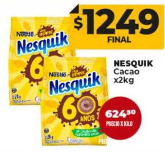 Supermayorista Vital Nesquik cacao oferta
