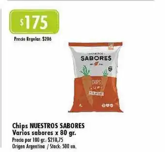 Disco Chips nuestros sabroes varios sabores oferta