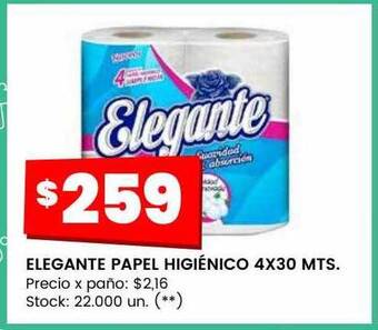 Changomas Elegante papel higiénico oferta