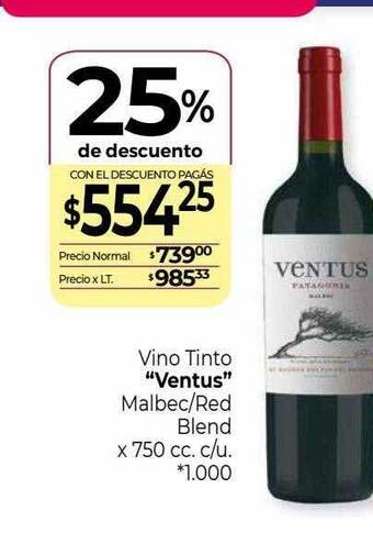 La Anonima Vino tinto oferta