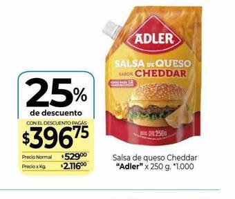 La Anonima Salsa de queso cheddar oferta