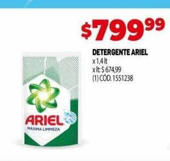 Makro Detergente ariel oferta