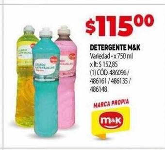 Makro Detergente m&k oferta