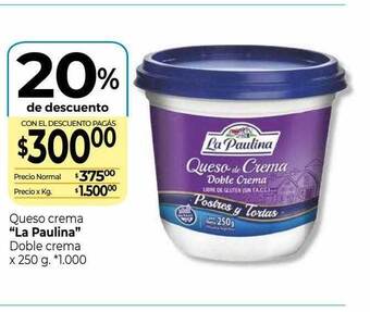 La Anonima Queso crema oferta