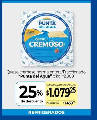 La Anonima Queso cremoso horma entera fraccionado oferta