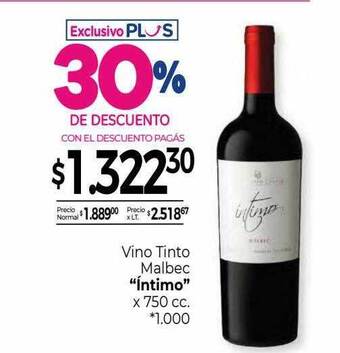 La Anonima Vino tinto malbec oferta