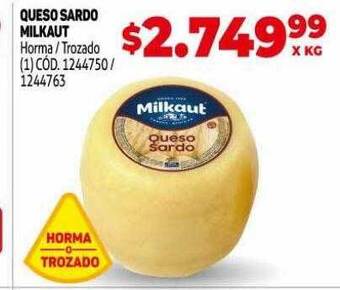 Makro Queso sardo milkaut oferta
