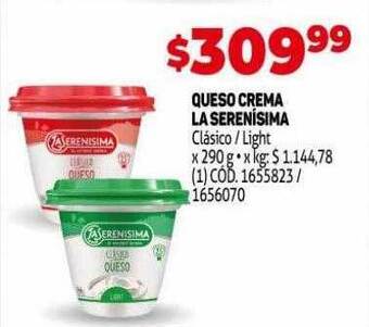 Makro Queso crema la serenisima oferta