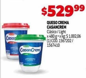 Makro Queso crema casancrem oferta