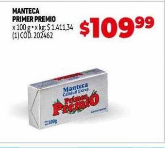 Makro Manteca primer premio oferta