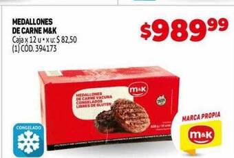 Makro Medallones de carne m&k oferta