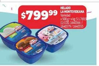Makro Helado la montevideana oferta