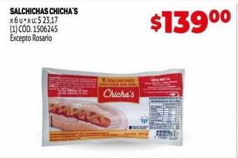 Makro Salchichas chicha's oferta