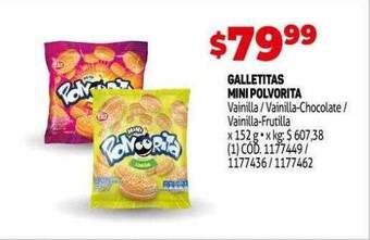Makro Galletitas mini polvorita oferta
