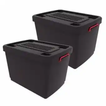 Frávega Combo de 2 cajas organizadoras heavy box oferta