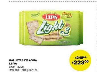 Atomo Conviene Galletas de agua leiva light oferta