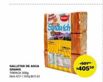Atomo Conviene Galletas de agua granix oferta