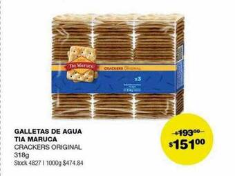 Atomo Conviene Galletas de agua tia maruca crackers original oferta