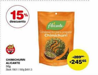 Atomo Conviene Chimichurri alicante 15% descuento oferta