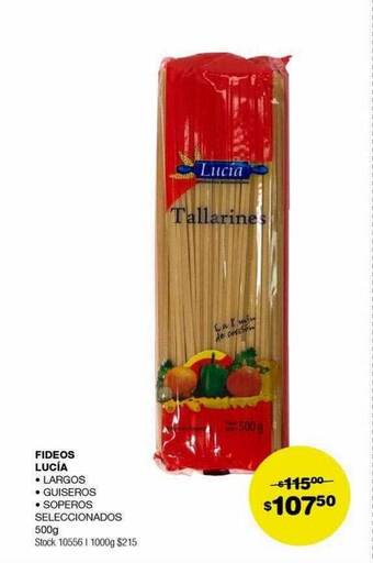 Atomo Conviene Fideos lucia oferta