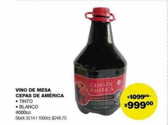 Atomo Conviene Vino de mesa cepas de américa oferta