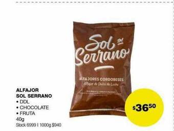 Atomo Conviene Alfajor sol serrano oferta