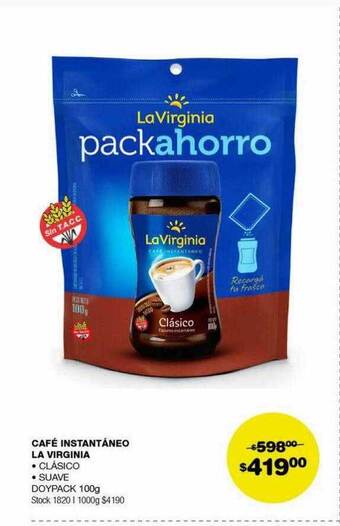 Atomo Conviene Café instantáneo la virginia oferta