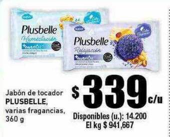Cooperativa Obrera Jabón de tocador plusbelle oferta