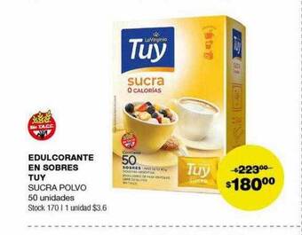Atomo Conviene Edulcorante en sobres tuy sucra polvo oferta