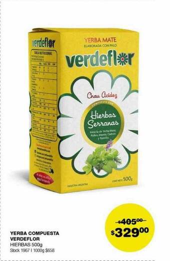 Atomo Conviene Yerba compuesta verdeflor oferta