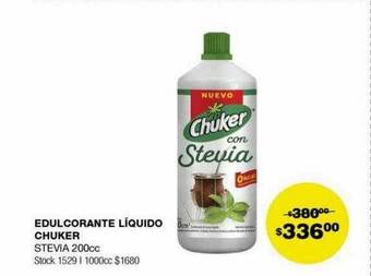 Atomo Conviene Edulcorante liquido chuker stevia oferta