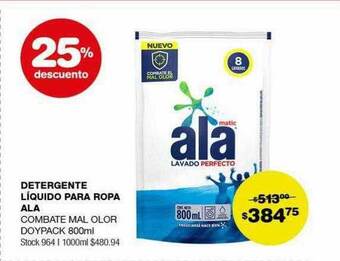 Atomo Conviene Detergente liquido para ropa ala 25% descuento oferta