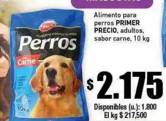 Cooperativa Obrera Alimento para perros primer precio adultos sabor carne oferta