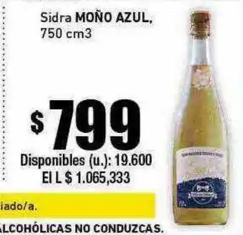 Cooperativa Obrera Sidra moño azul oferta