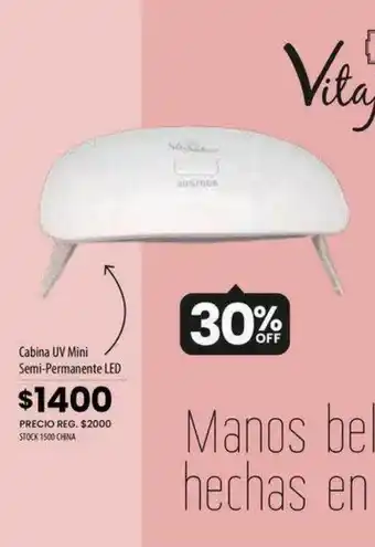 Cabina uv mini semi-permanente led