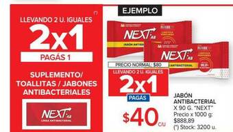 Carrefour Next Jabón Antibacterial x 90g oferta
