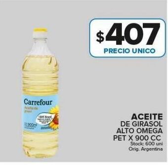 Carrefour Maxi Aceite de girasol alto omega x 900c oferta