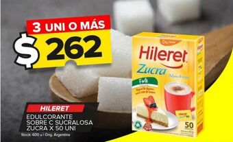 Carrefour Maxi Edulcorante hileret sobre c/sucralosa zucra x 50uni oferta