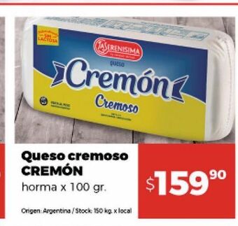 Disco Queso cremoso cremón oferta