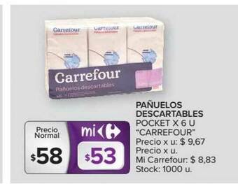 Carrefour Carrefour Pañuelos Descartables Pocket x 6 u oferta