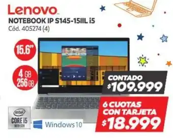 Naldo Lombardi Lenovo Notebook IP S145-15IIL i5 oferta