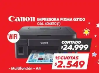 Naldo Lombardi Canon Impresora Pixma G3100 oferta