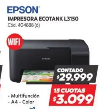 Naldo Lombardi Epson Impresora Ecotank L3150 oferta