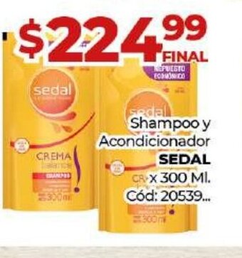 Diarco Shampoo y Acondicionador Sedal oferta