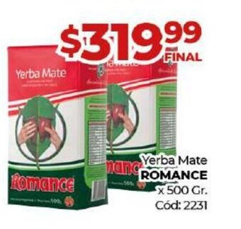 Diarco Yerba Mate Romance oferta