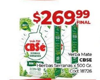 Diarco Yerba Mate CBSE oferta